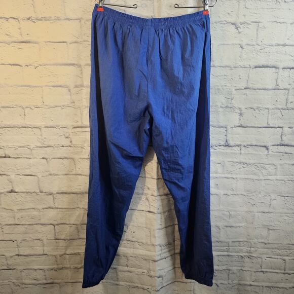 Reebok 90's Y2K vintage RETRO Nylon blue white JACKET PANTS Track Suit men’s M - Picture 9 of 10